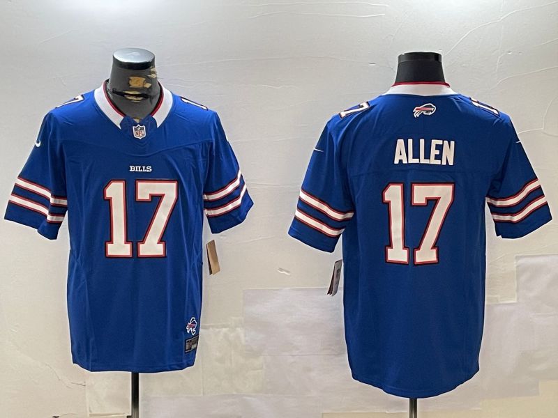 Men Buffalo Bills #17 Allen Blue Three generation 2024 Nike Limited NFL Jersey style 2->buffalo bills->NFL Jersey